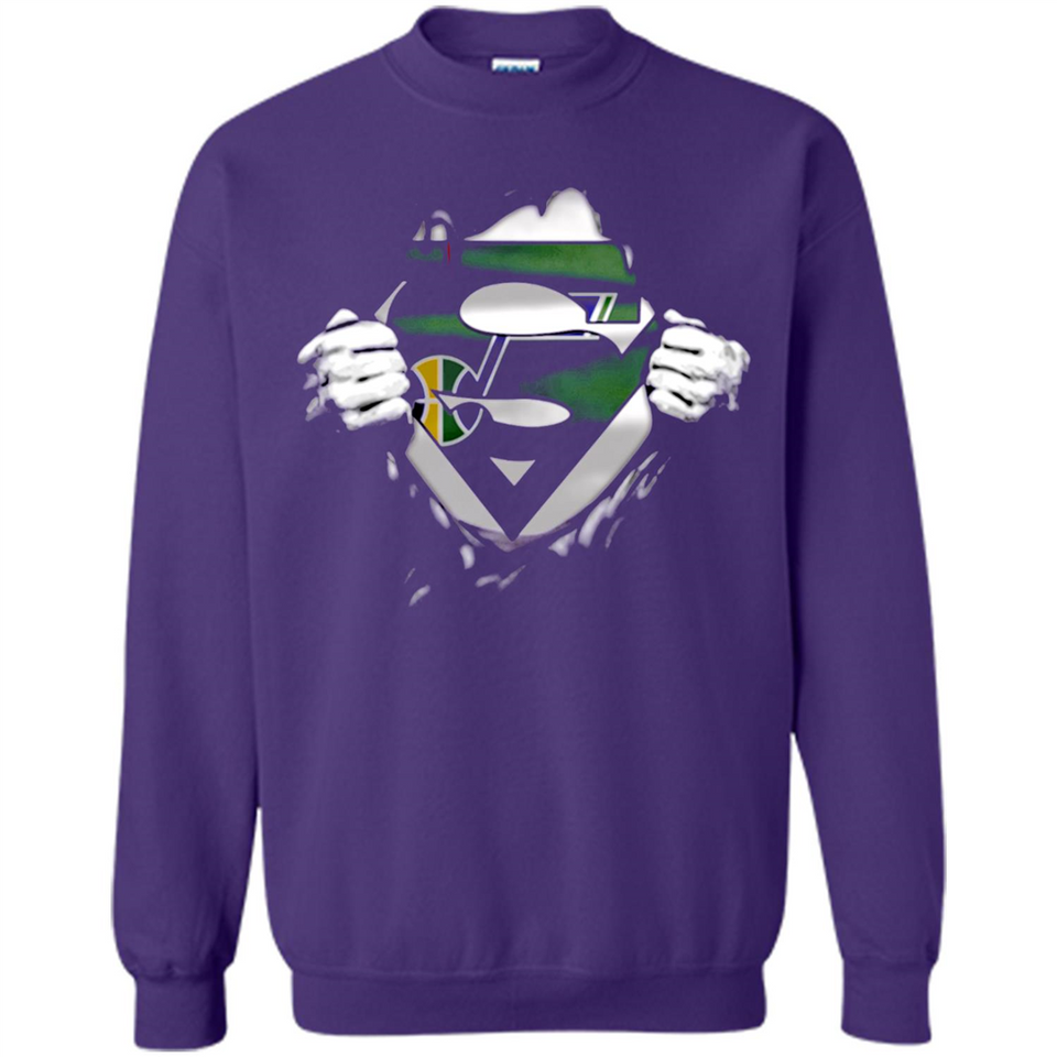 Utah Jazz And Superman Fans - Sweatshirt
