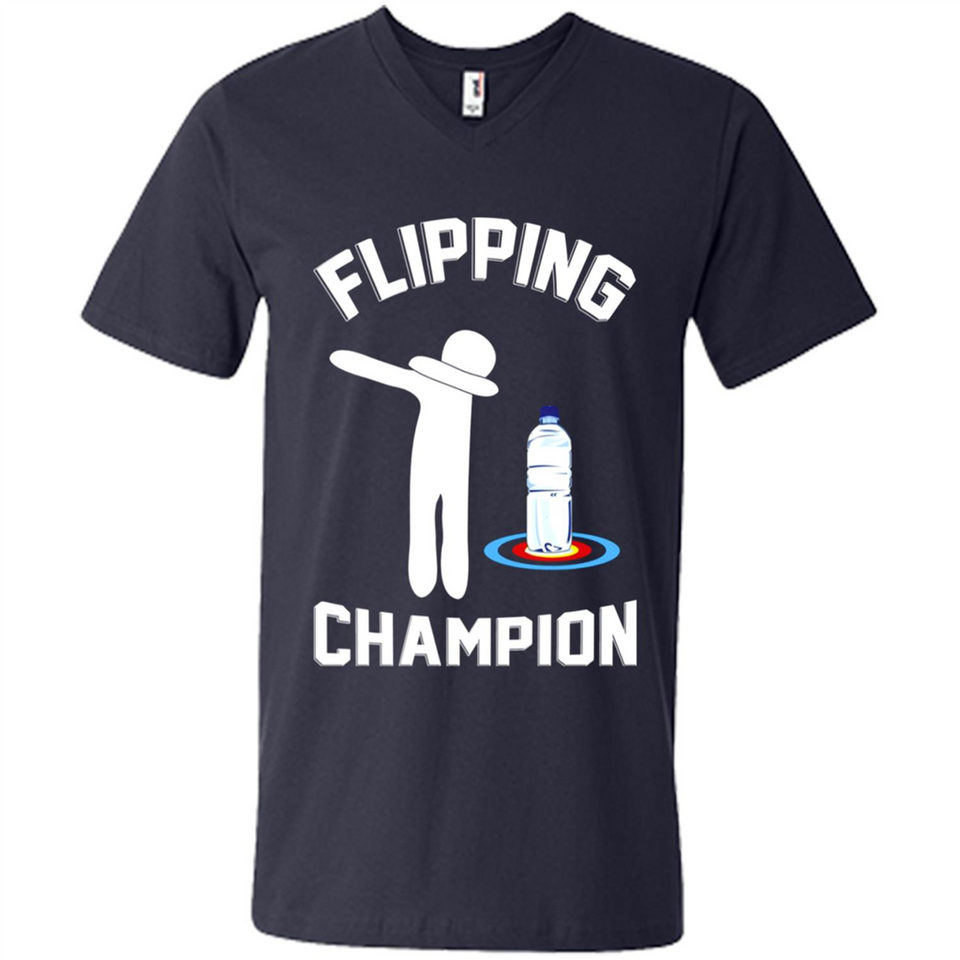 Water Bottle Flipping Tshirt Dabbing Flipping Champion - Men's V-Neck