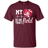 Alabama Crimson Football My Heart is on that Field - Shirt