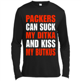 Packers can suck my Ditka and kiss my Butkus PINGPONG - Canvas Long Sleeve T-Shirt