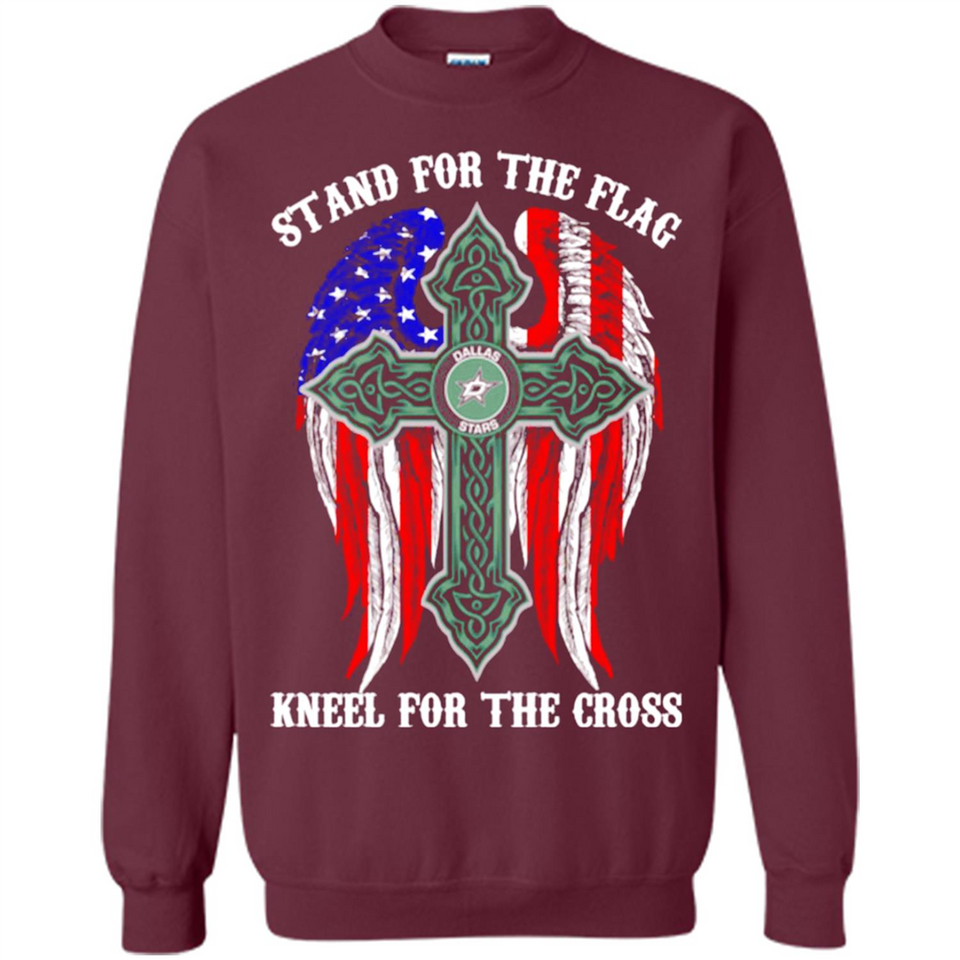 Dallas Stars - stand for the flag kneel for the cross
