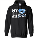 Carolina Panthers Football My Heart is on that Field - Hoodie