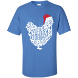 Chicken Christmas T Shirt Merry Chickmas Santa Claus Gifts - Shirt