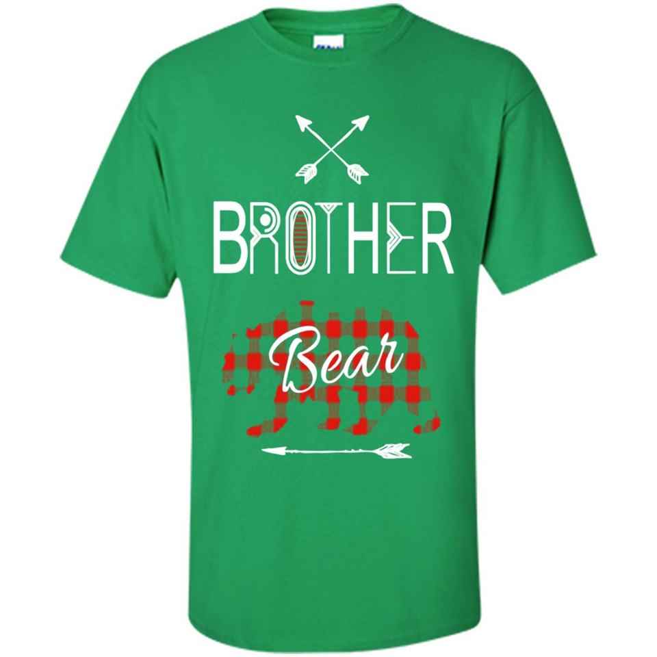 Brother Shirt Buffalo Plaid Family Camping Bear Tee - Shirt