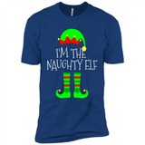Matching Family Christmas Shirt Funny I'm The Naughty Elf Black mugs PINGPONG - Premium Short Sleeve T-Shirt