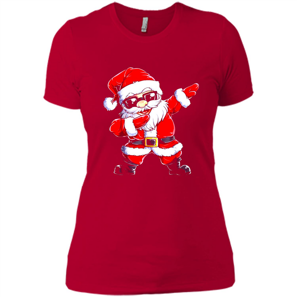 Christmas shirt Dabbing Santa Claus Xmas Gift - Ladies' Boyfriend T-Shirt
