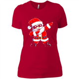 Christmas shirt Dabbing Santa Claus Xmas Gift - Ladies' Boyfriend T-Shirt