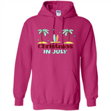 Christmas In July Shirt Surfing Palm Trees Surfboard - Hoodie
