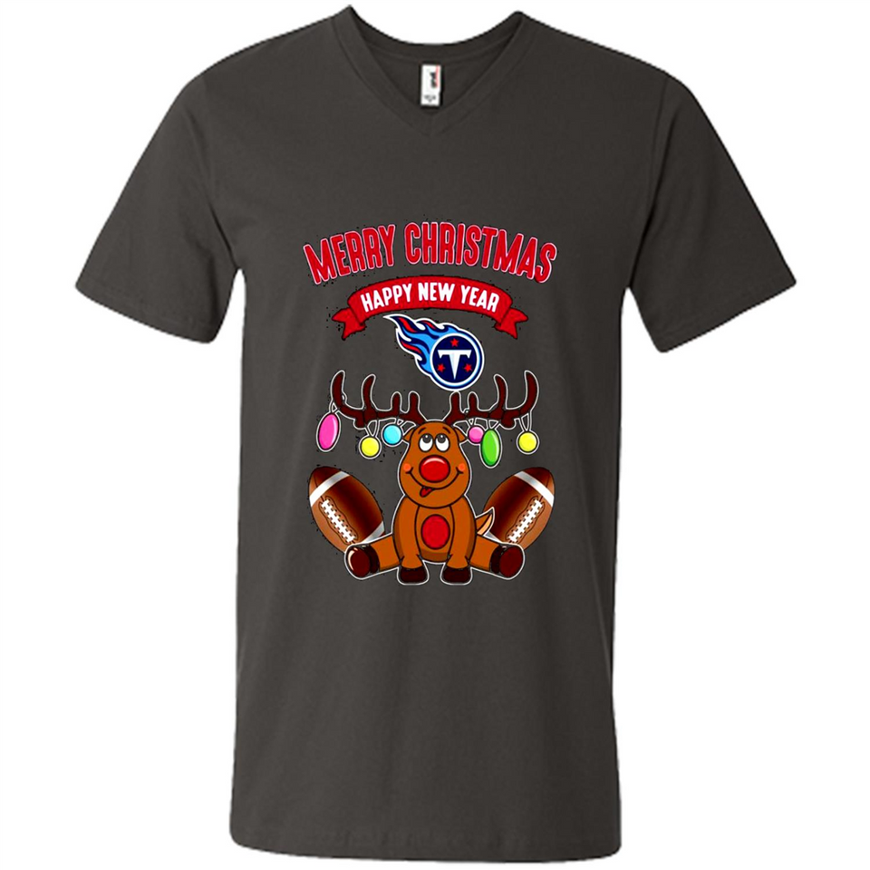 Tennessee Titans NFL Reindeer Funny Merry Christmas And Happy New Year