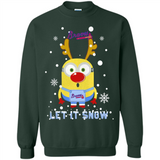 Minion Atlanta Braves Ugly Christmas Sweater Let it Snow - Sweatshirt