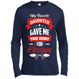 My Favorite Daughter Gave Me This Shirt For Christmas Gift - Canvas Long Sleeve T-Shirt