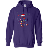 Rottweiler Santa Lights Christmas Dog Xmas Sweatshirt - Hoodie