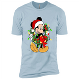Disney Mickey Mouse Christmas Lights Sweatshirt - Premium Short Sleeve T-Shirt