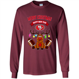 San Francisco 49ers NFL Reindeer Funny Merry Christmas And Happy New Year
