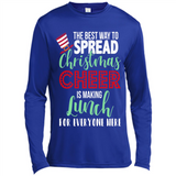 Spread Christmas Cheer Lunch Family Xmas Gift Ls - Canvas Long Sleeve T-Shirt