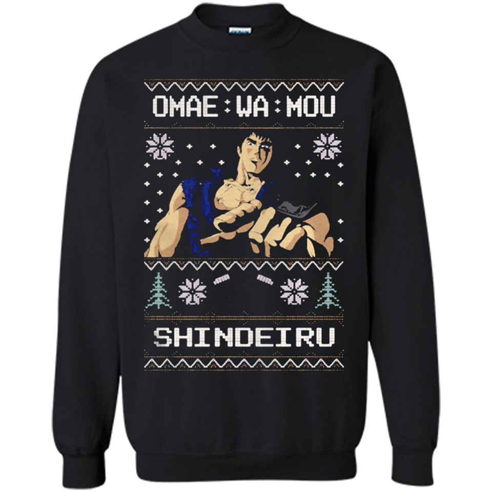 Omae Wa Mou Shindeiru Ugly Christmas Sweater - Sweatshirt