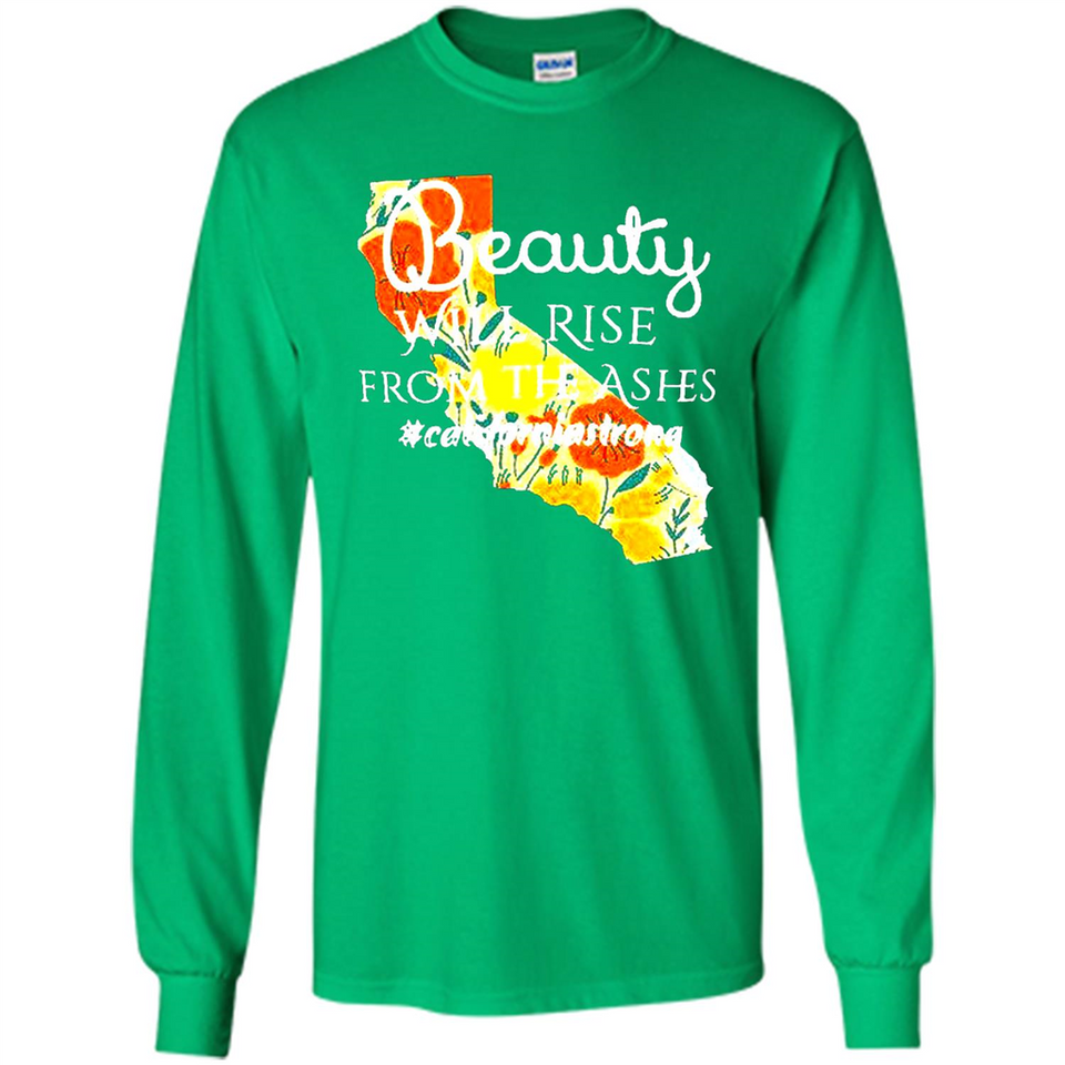 Paradise California Strong Camp Fire Youth T-Shirt PINGPONG - Long Sleeve T-Shirt