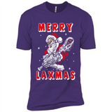 Lacrosse Merry Laxmas Santa - Premium Short Sleeve T-Shirt