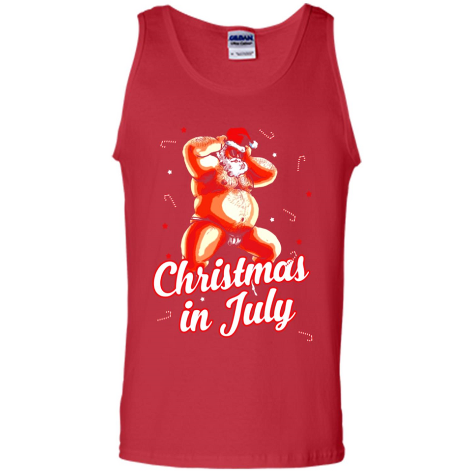 Christmas In July - Funny Dancing Santa - Tank Top