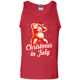 Christmas In July - Funny Dancing Santa - Tank Top