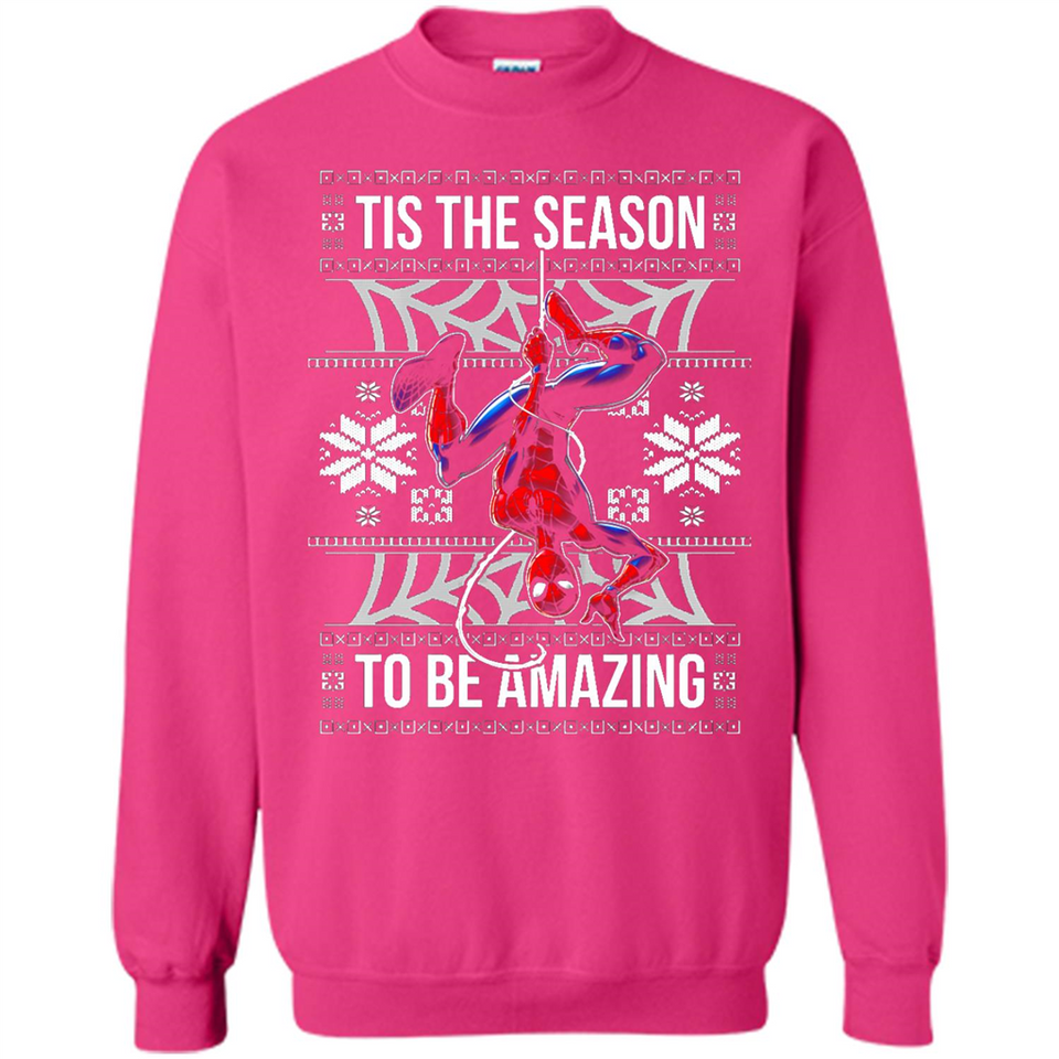 Marvel Spider Man Tis The Season To Be Amazing Ugly Christmas Mug PINGPONG - Sweatshirt