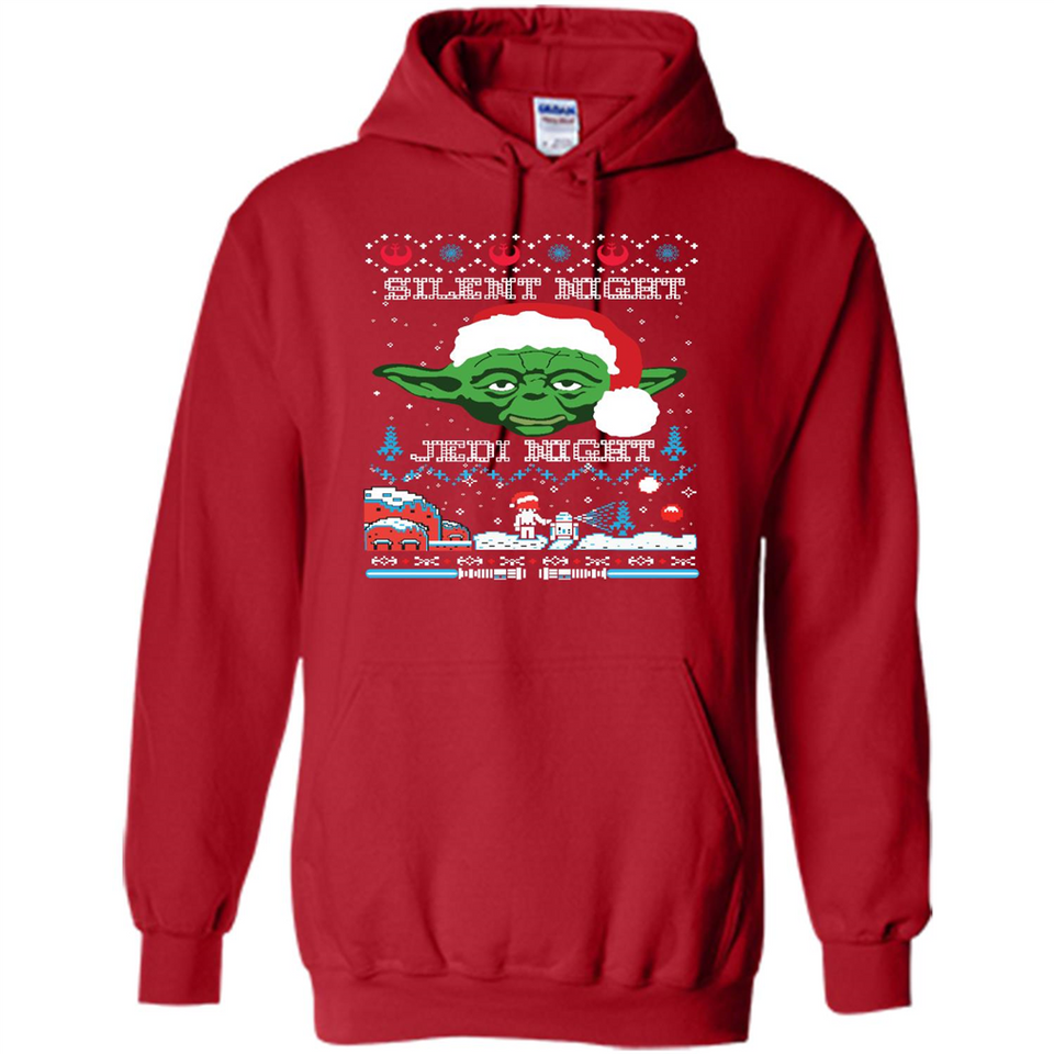 YODA SILENT NIGHT JEDI NIGHT CHRISTMAS UGLY SWEATER