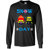 Snow Day Shirt For Detroit Pistons Vs Minion Fans pingpong