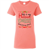 This My Movies Hallmark-Christmas Loves Is T-Shirt - Ladies Short-Sleeve