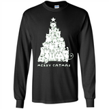 Merry Catmas - Merry Christmas Cat Lover Mug PINGPONG - Long Sleeve T-Shirt