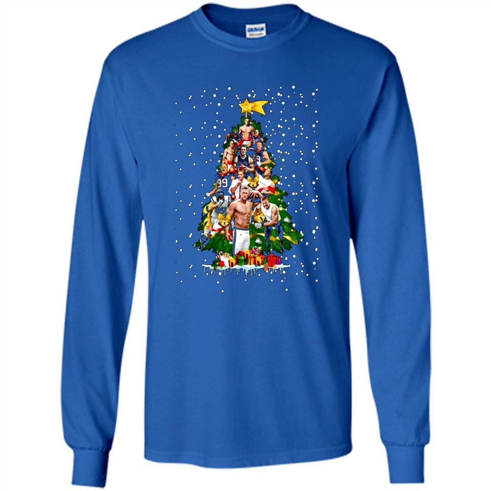 J.J. Watt Christmas Tree ugly sweater PINGPONG