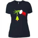 Funny Grinch Hand Holding Christmas Tree Ornament Christmas PING PONG