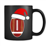 Christmas Football Shirt - Football Santa Hat Christmas