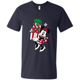 Disney Minnie Mouse Christmas Gift Sweatshirt - Men's V-Neck