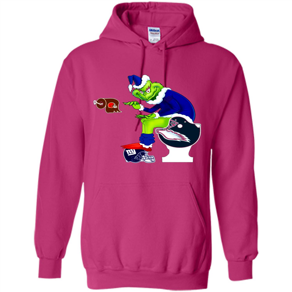 New York Giants Toilet Grinch Santa Claus Football Fan PINGPONG