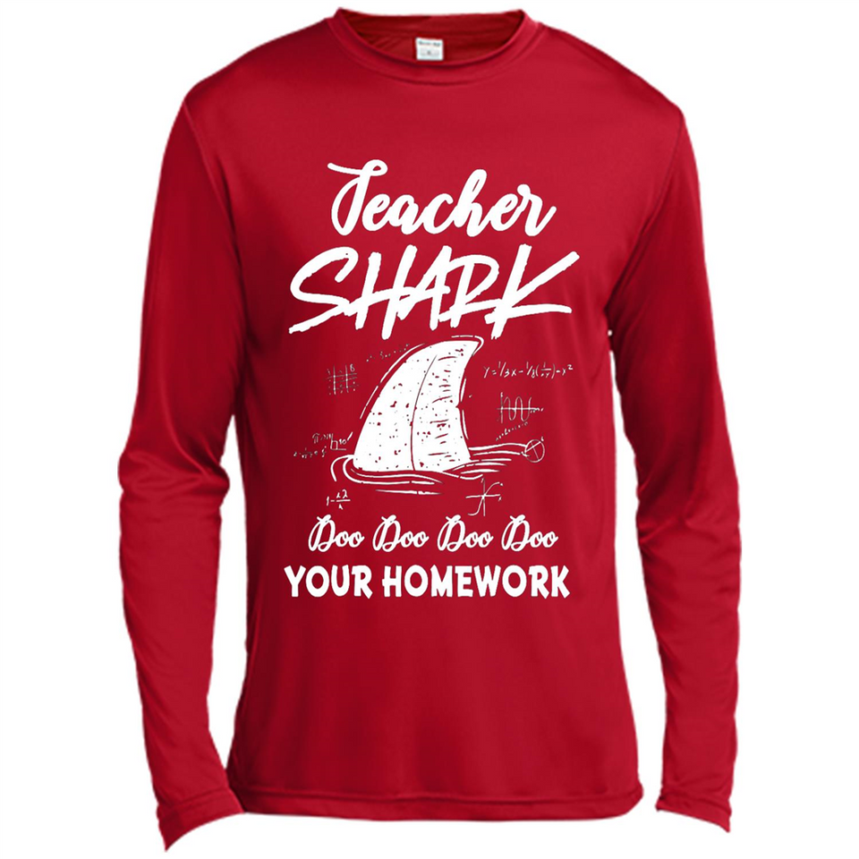Teacher Shark Doo Doo Doo Your Homework Shirt Ladies' Boyfriend