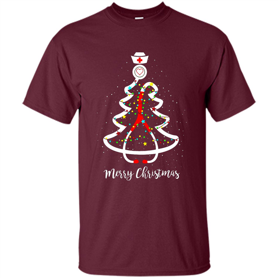 Christmas tree Nurse merry Christmas - Shirt
