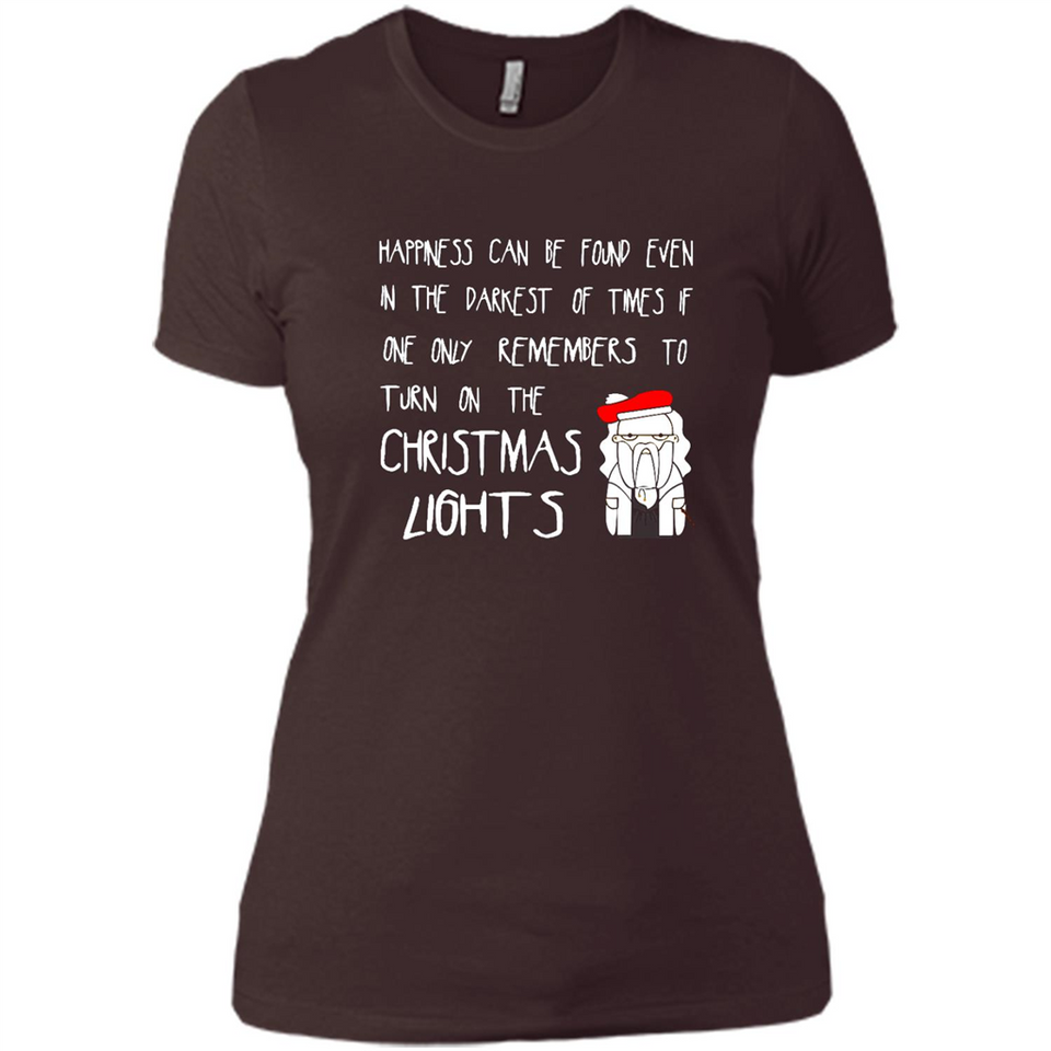 Christmas Ugly Sweater Christmas Lights - Ladies' Boyfriend T-Shirt
