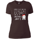 Christmas Ugly Sweater Christmas Lights - Ladies' Boyfriend T-Shirt