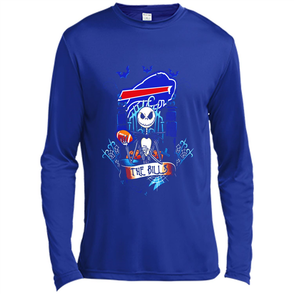 Buffalo Bills Halloween The Nightmare Before Christmas - Canvas Long Sleeve T-Shirt