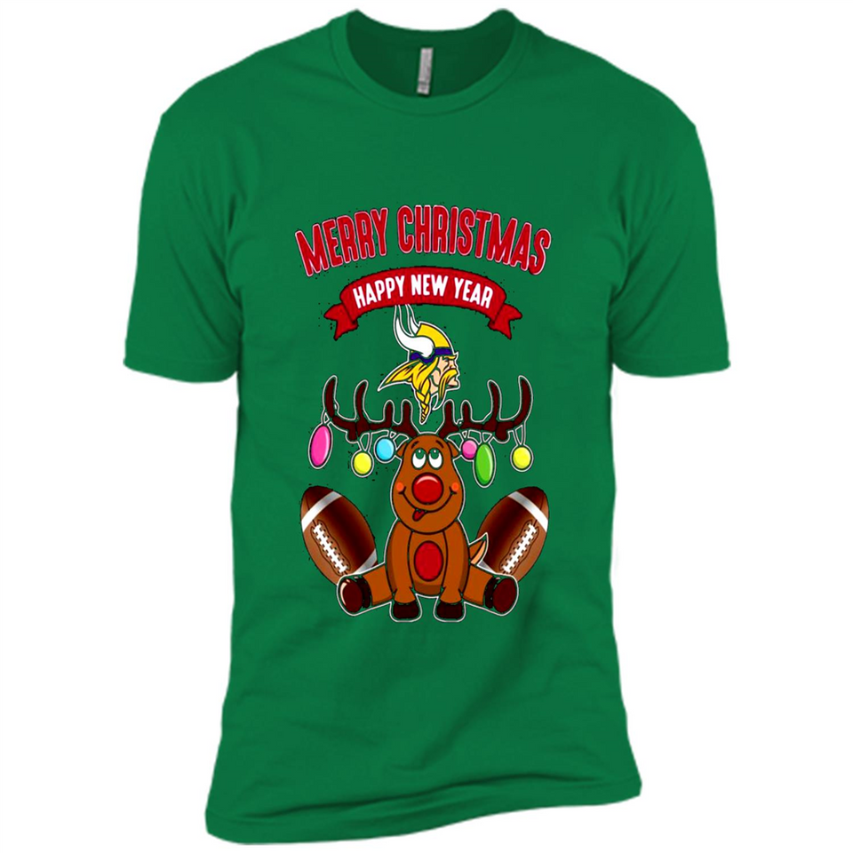 Minnesota Vikings NFL Reindeer Funny Merry Christmas And Happy New Year