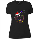 Cute Christmas Choloepus Sloth Santa Led Light Mug - Ladies' Boyfriend T-Shirt