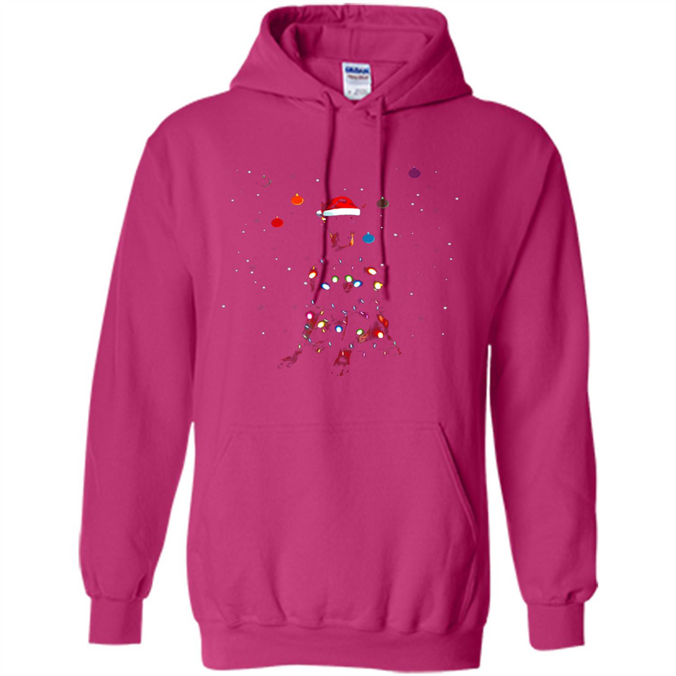 Doberman Santa Lights Christmas Dog Xmas Sweatshirt - Hoodie