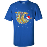 Christmas Lights Sloth Wearing Santa Hat Funny Xmas - Shirt