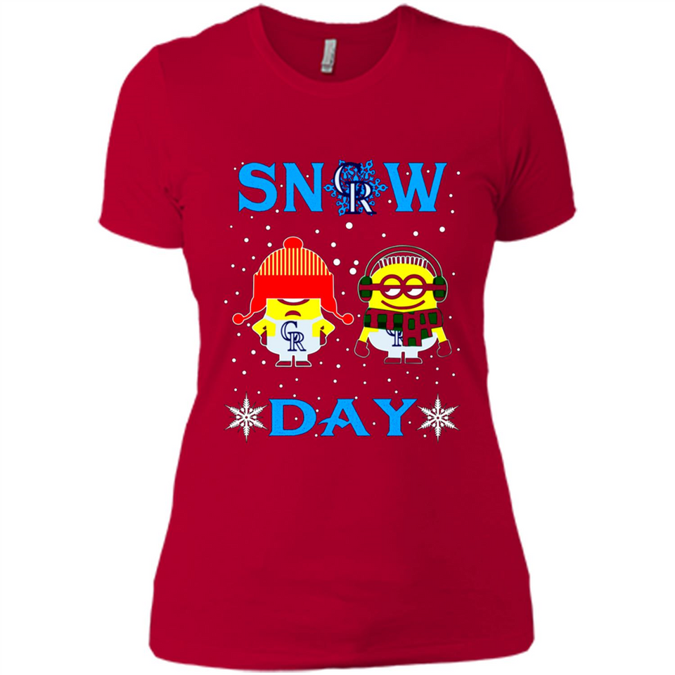 Snow Day Shirt For Colorado Rockies Vs Minion Fans pingpong