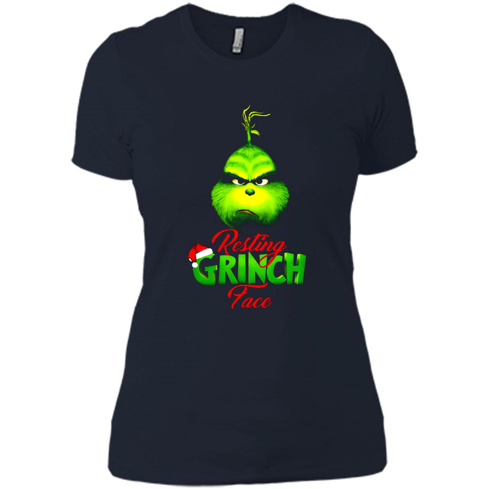 Resting Grinch Face Shirt PINGPONG - Ladies' Boyfriend T-Shirt