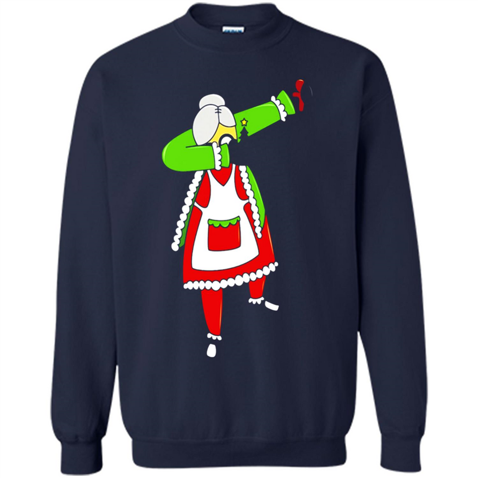 Funny Dabbing Mrs. Santa Claus Christmas Dab - Sweatshirt