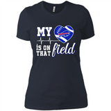 Buffalo Bills Football My Heart is on that Field - Ladies' Boyfriend T-Shirt