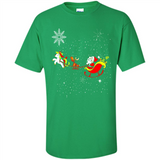 Christmas Unicorn Rudolph and Santa - Shirt
