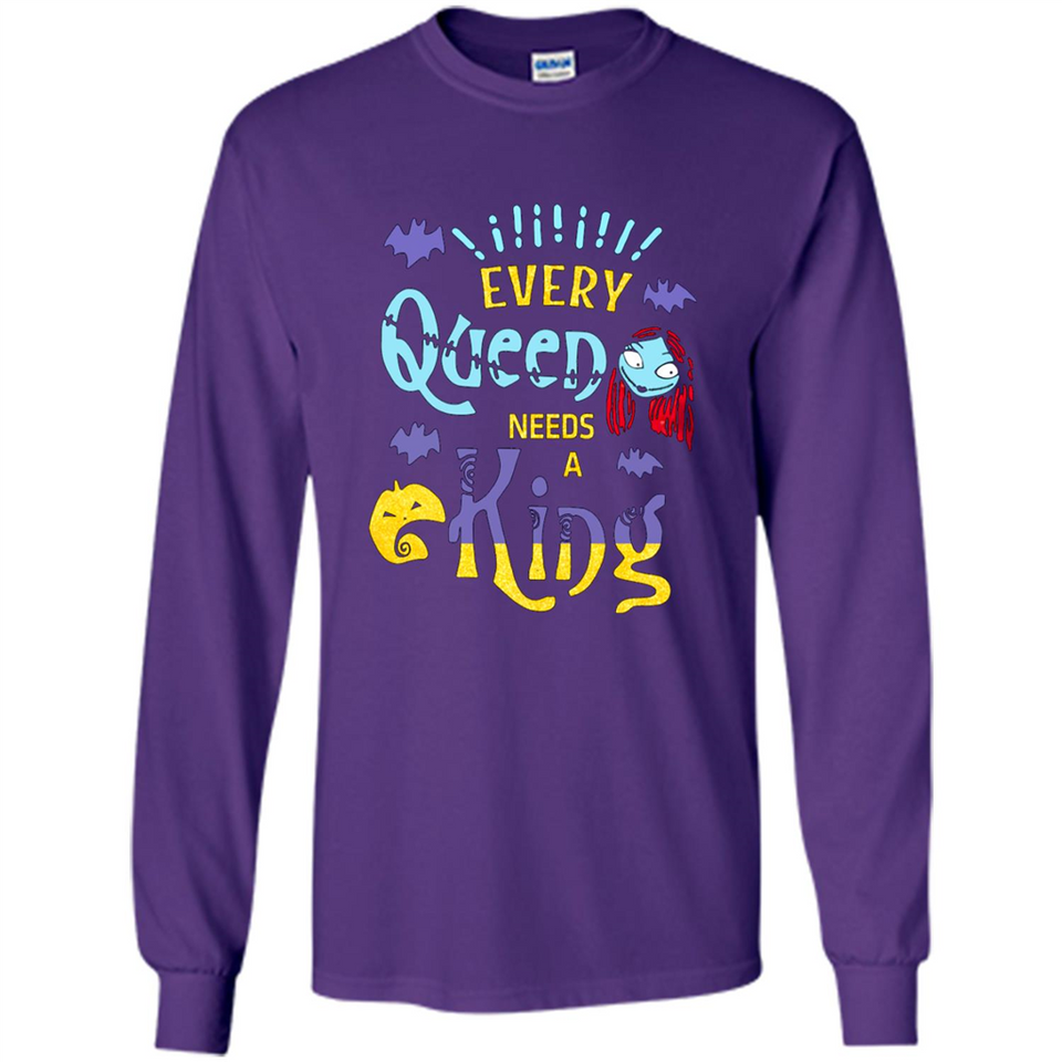 Nightmare Before Christmas Shirt - Sally Glitter Shirt - Every Queen needs a King PINGPONG