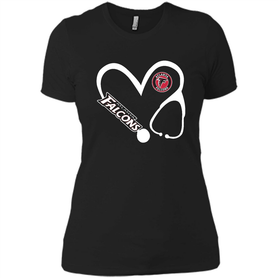Stethoscope Heart Love Atlanta Falcons For Football Lovers